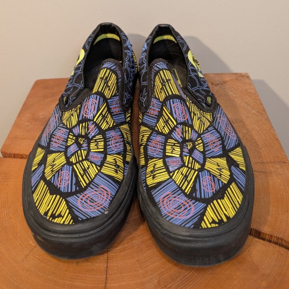 Vans Slide Nightmare Before Christmas OOGIE BOOGIE GlowInTheDark - Size 7/8.5 - Picture 2 of 10